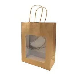 Sacs kraft à fenêtre